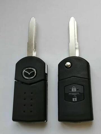 Заготовка автомобильного ключа Mazda 2кн MZ23RP_MAZ-11DP_(MZD-04)  корп.вык.кл.14551