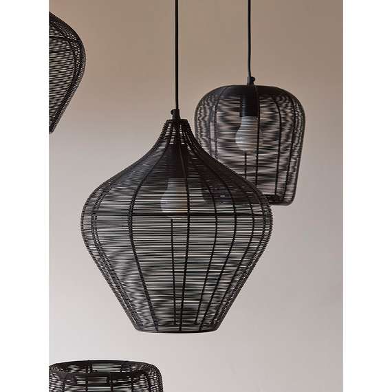 Светильник подвесной Vinger, Ø36х40 см, черный