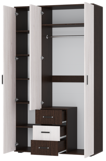 Шкаф 3-х створчатый Белла