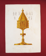 "Ладонница серебряная". Хромолитография Ф.Дрегера по рисунку академика Ф.Г. Солнцева. 1860г. - литография