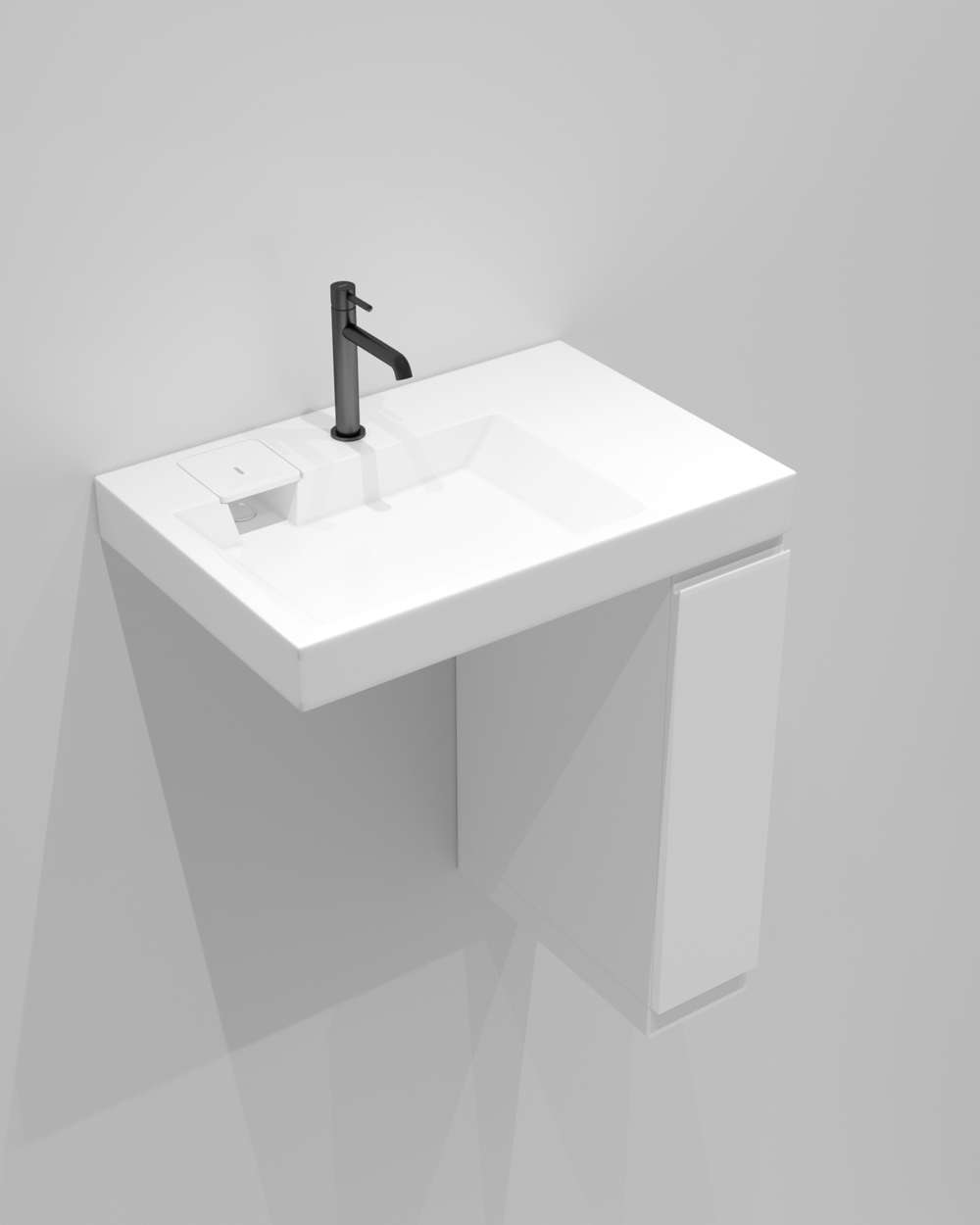 Раковина над стиральной машиной Orion Left 800*550*95