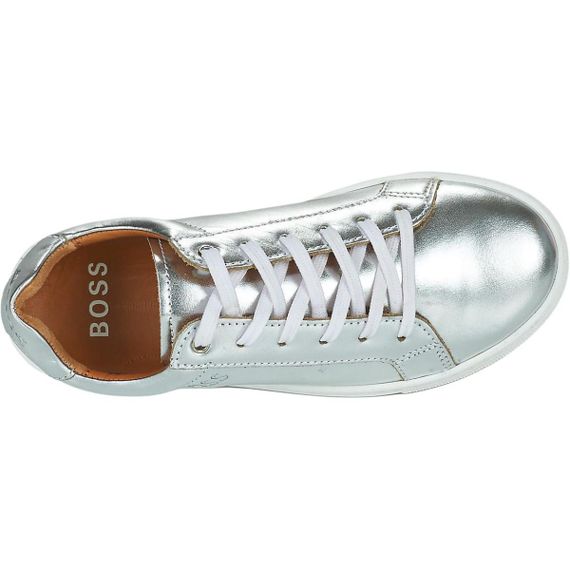 Hugo Boss Leather Low-Top 'Silver'