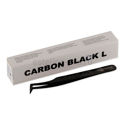 Пинцет Extreme Look "Carbon Black" L