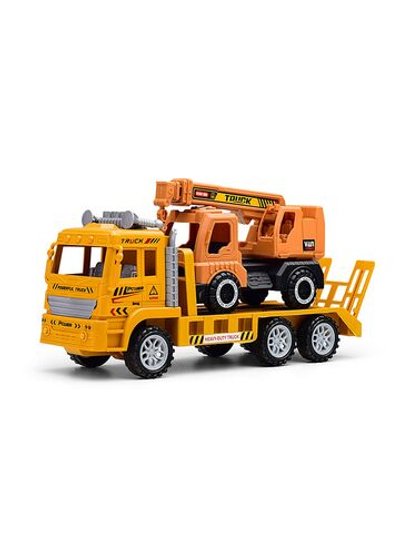 Игровой набор Автовоз с машинкой автокраном (9838)