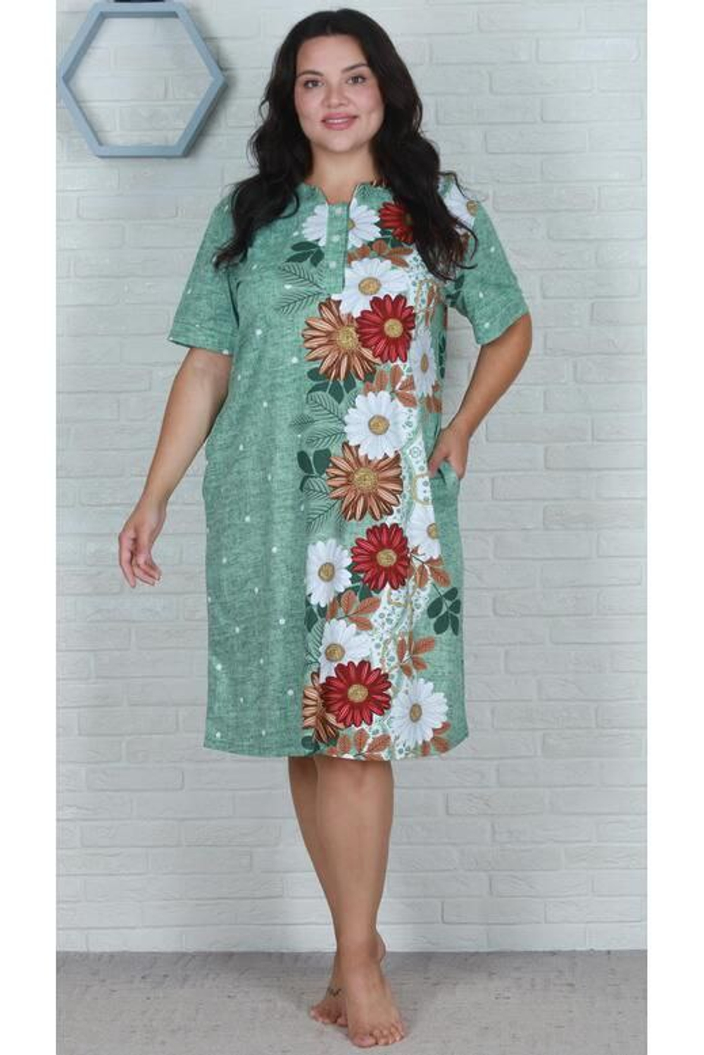 1431 Футболка женская удлиненная (56)