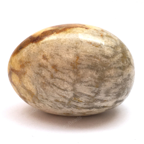 Коралл Хризантема 45х30 мм, крупный образец - галтовка