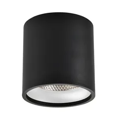 ST165.442.12 Светильник потолочный Черный LED 1*12W 4000K 840Lm Ra>90 36° IP44 D80xH85 85-265V Накладные светильники