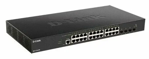 Сетевое оборудование D-Link DXS-1210-28T A1A PROJ Настраиваемый L2+ коммутатор с 24 портами 10GBase-T и 4 портами 25GBase-X SFP28