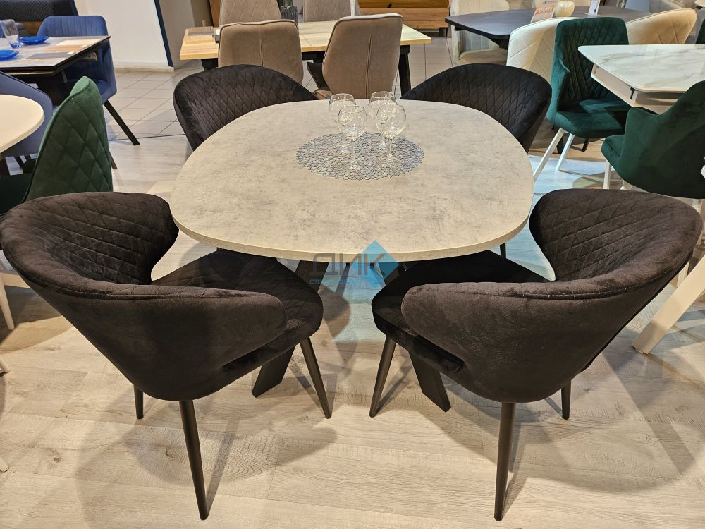 Стол DikLine В110 опоры чёрные