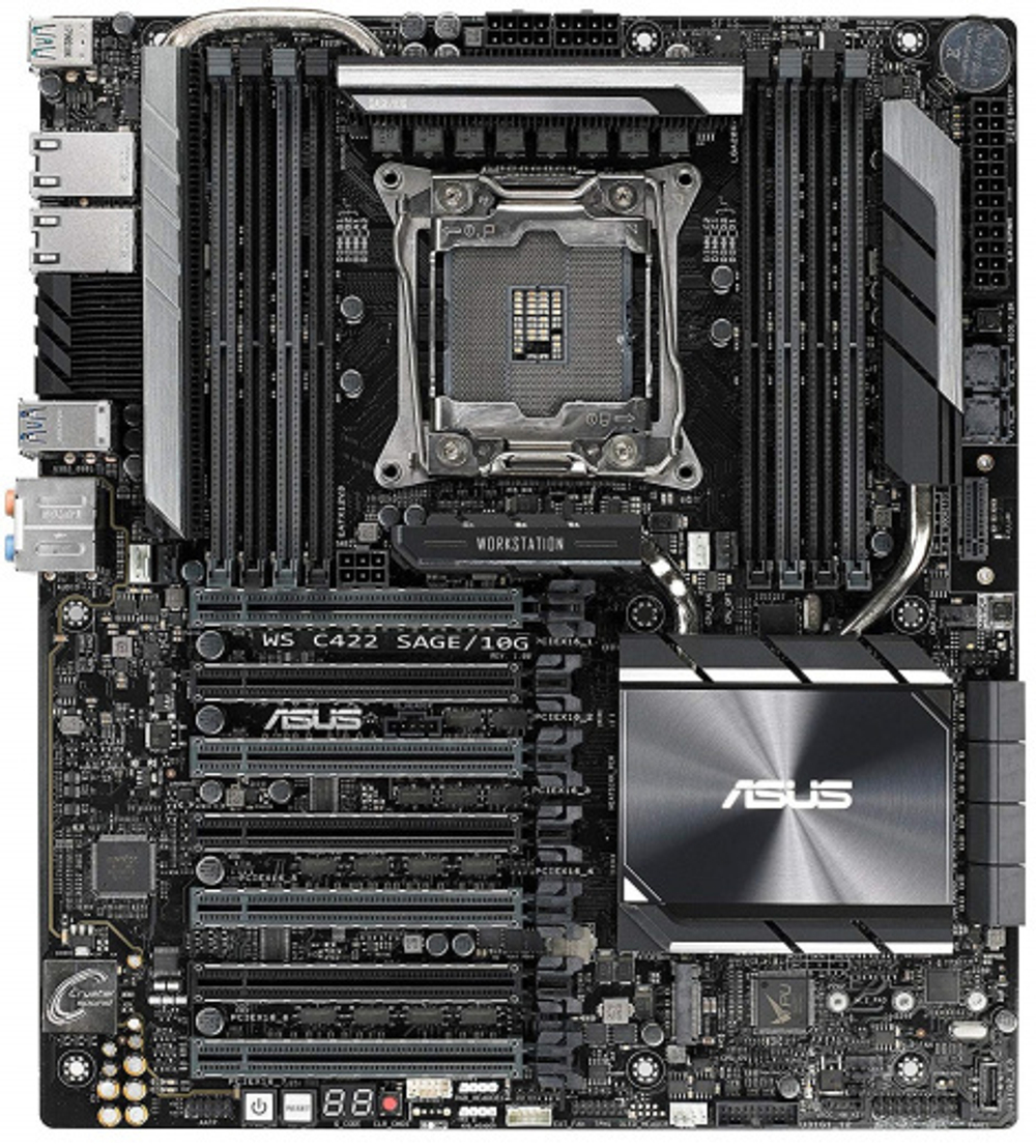Материнская плата E-ATX ASUS WS C422 SAGE/10G