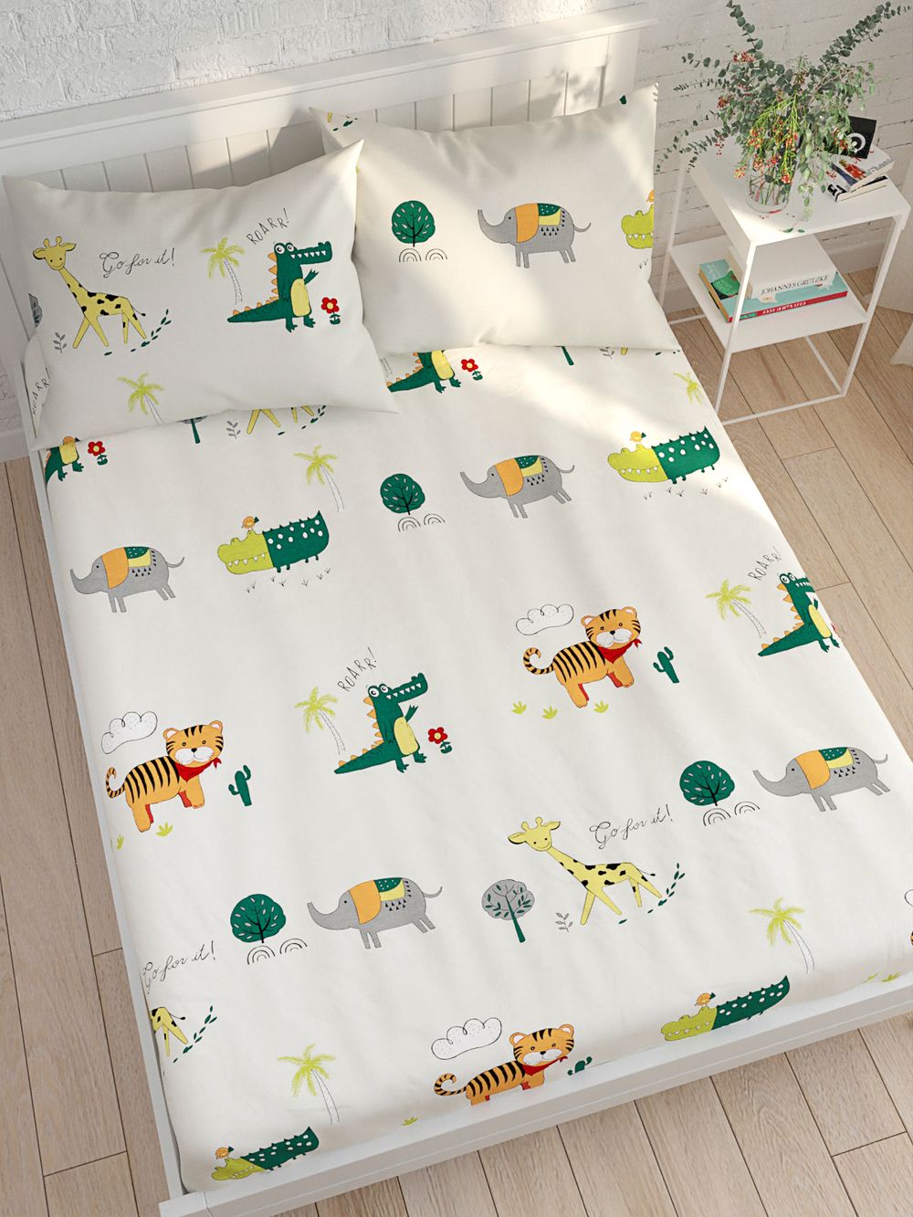 Простынь Сказка "Корней" 240х215 см, перкаль