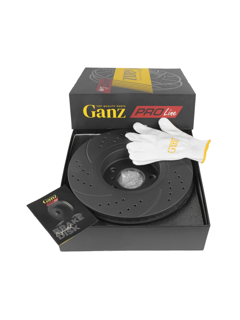 Диск тормозной передний перфорированный PRO-LINE с покрытием комплект INFINITI EX 2008-> /VENT D=319MM GANZ GIJ06066S
