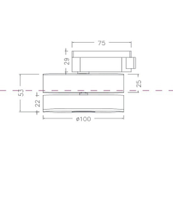 Трековый светильник Maytoni Technical TR006-1-12W3K-B4K