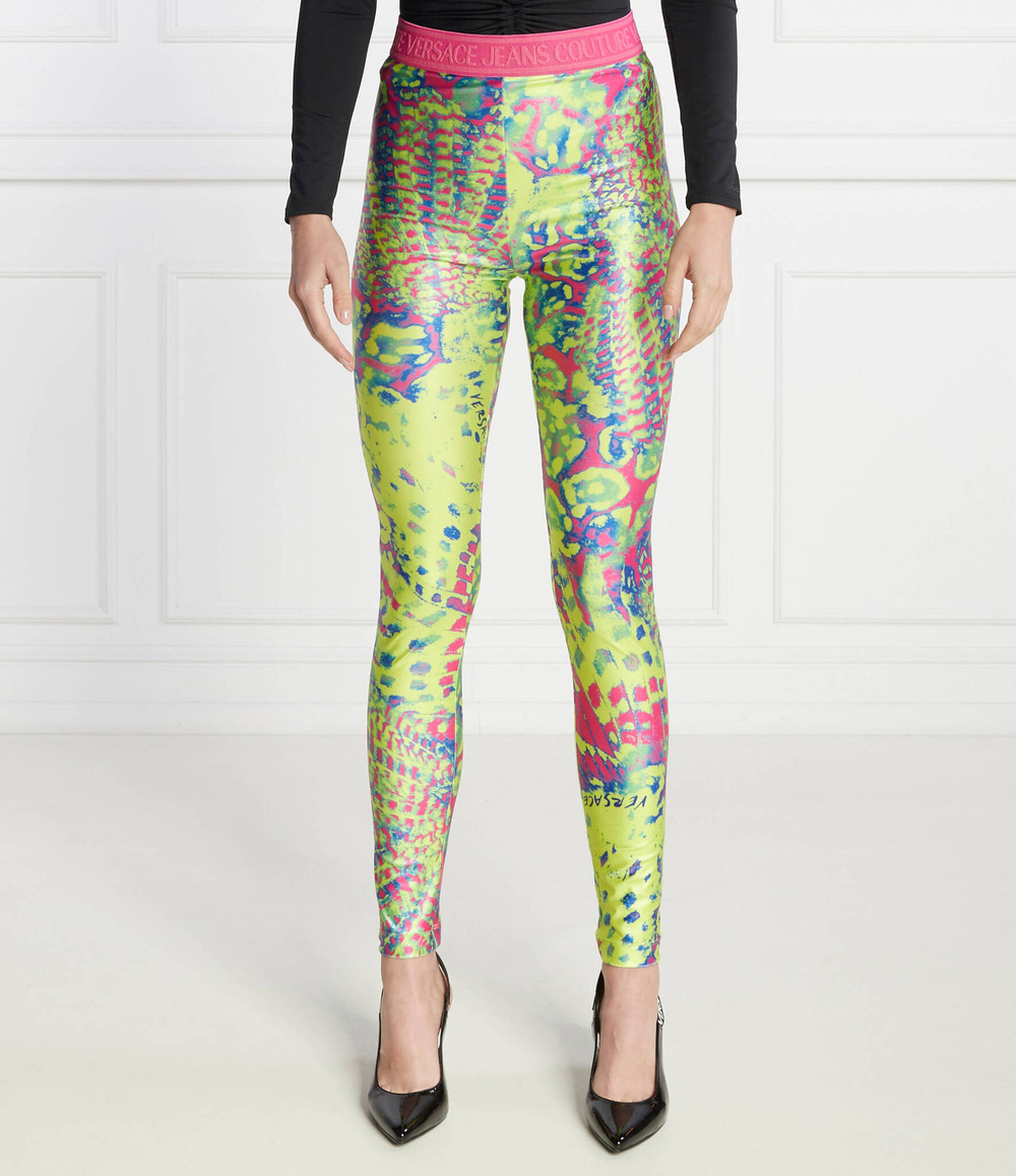 Леггинсы Versace Jeans Couture - лимонный(76HAC101JS289)