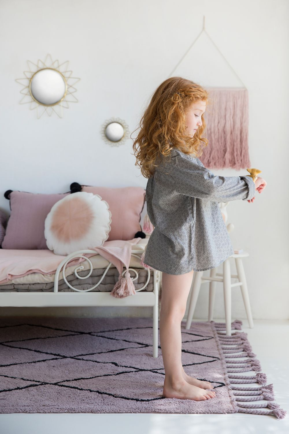 Ковер Lorena Canals Bereber Wood Rose (140 x 200 см)