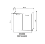 Квадро Кожа шоколад СМ 800