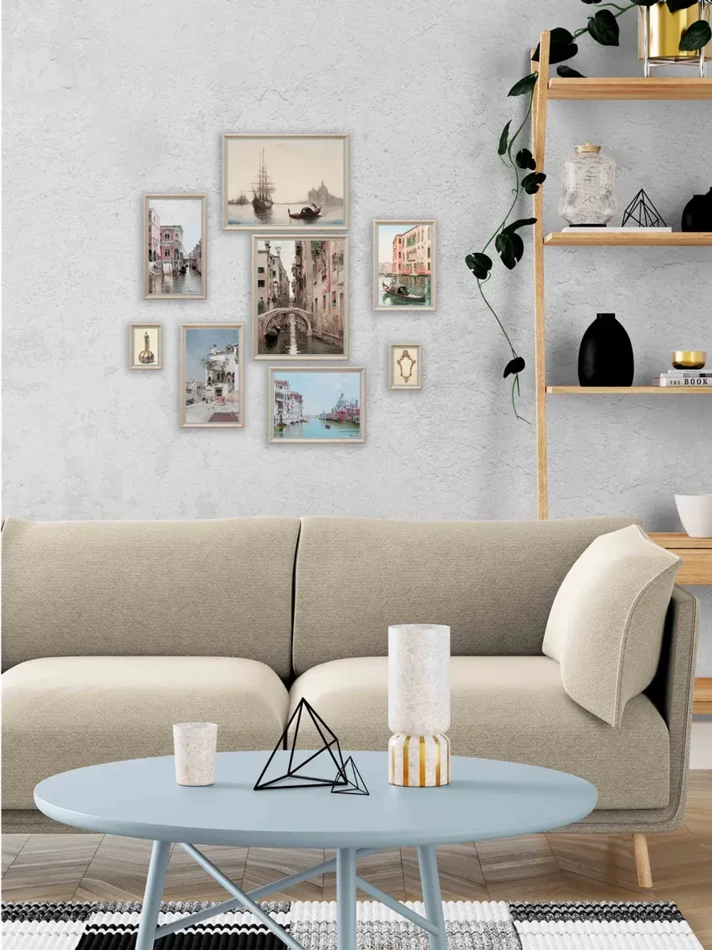 Картины на стену интерьерные на холсте 8 шт