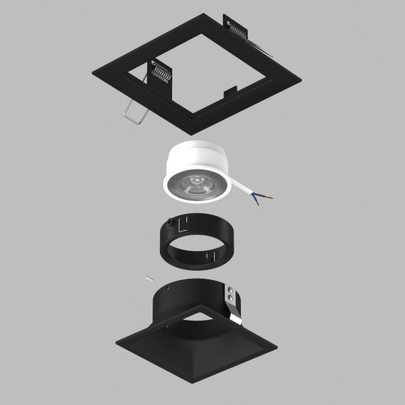 Комплект со светильником Lightstar Domino Quadro (214517+214507+214007) D51707BMOD