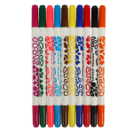 Фломастеры 10 цв. двусторонн. блист. (Каляка-Маляка)