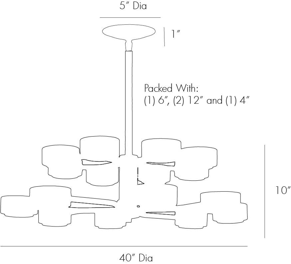 Люстра JALEN TWO TIER Arteriors арт.89438