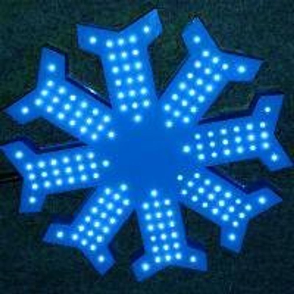 Макушка - звезда на елку «Снежинка» Стандарт