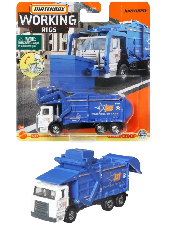 Машинка Хот Вилс Matchbox Garbage King XL N3242 GWG44