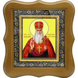 Макарий Каневский, Пинский, Овручский, Переяславский, архимандрит, преподобномученик. Икона на холсте.