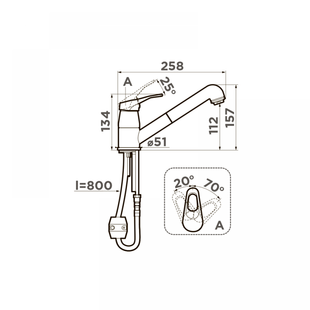 Кухонный смеситель Omoikiri Tateyama-S-CA