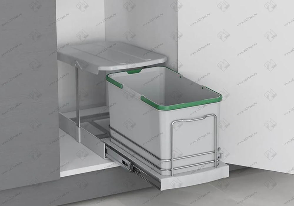 S-2573-G Мусорное ведро в базу 400 мм, Starax Large Busket, (260x440x300 мм)