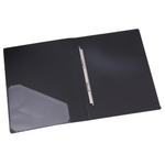 Папка-скоросшиватель с пружинным механизмом DELI, А4, 600 мкм, торц. карман, ассорти