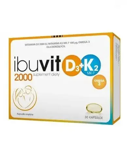 Ибувит D3 2000 + K2 MK-7 Омега 3 - 30 капсул