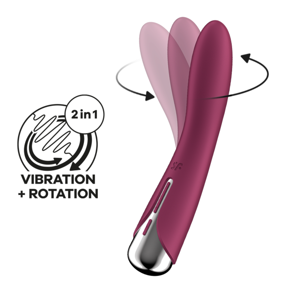 Вращающийся вибратор Satisfyer Spinning Vibe 1, красный