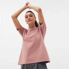 Футболка женская Basic line, цвет пыльно-розовый, р-р 46