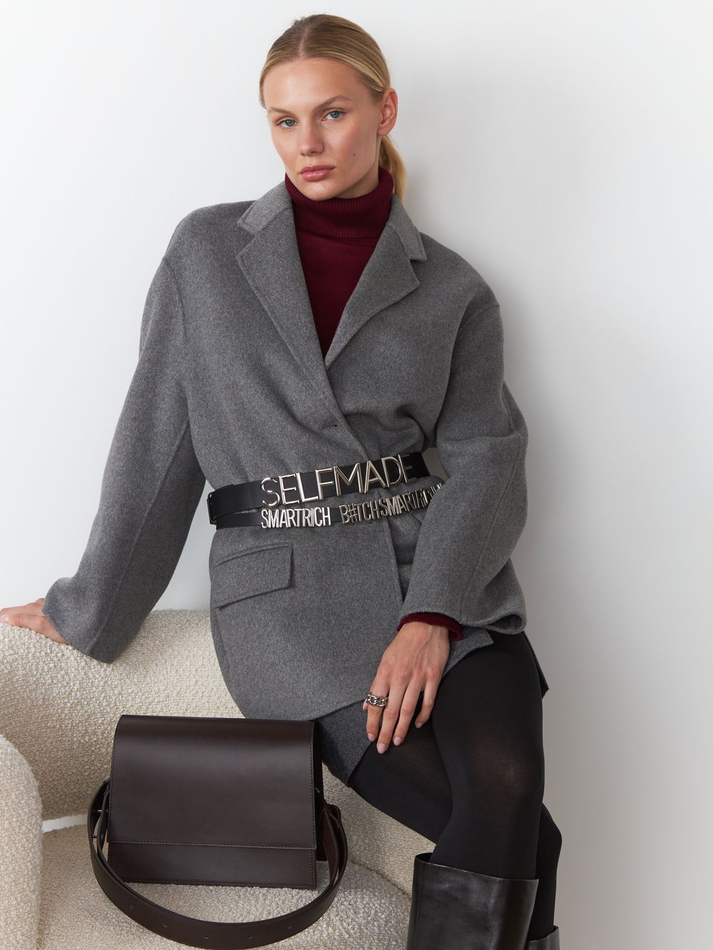 ТОНКИЙ РЕМЕНЬ НА КОБУРНЫХ КНОПКАХ SRB BLACK