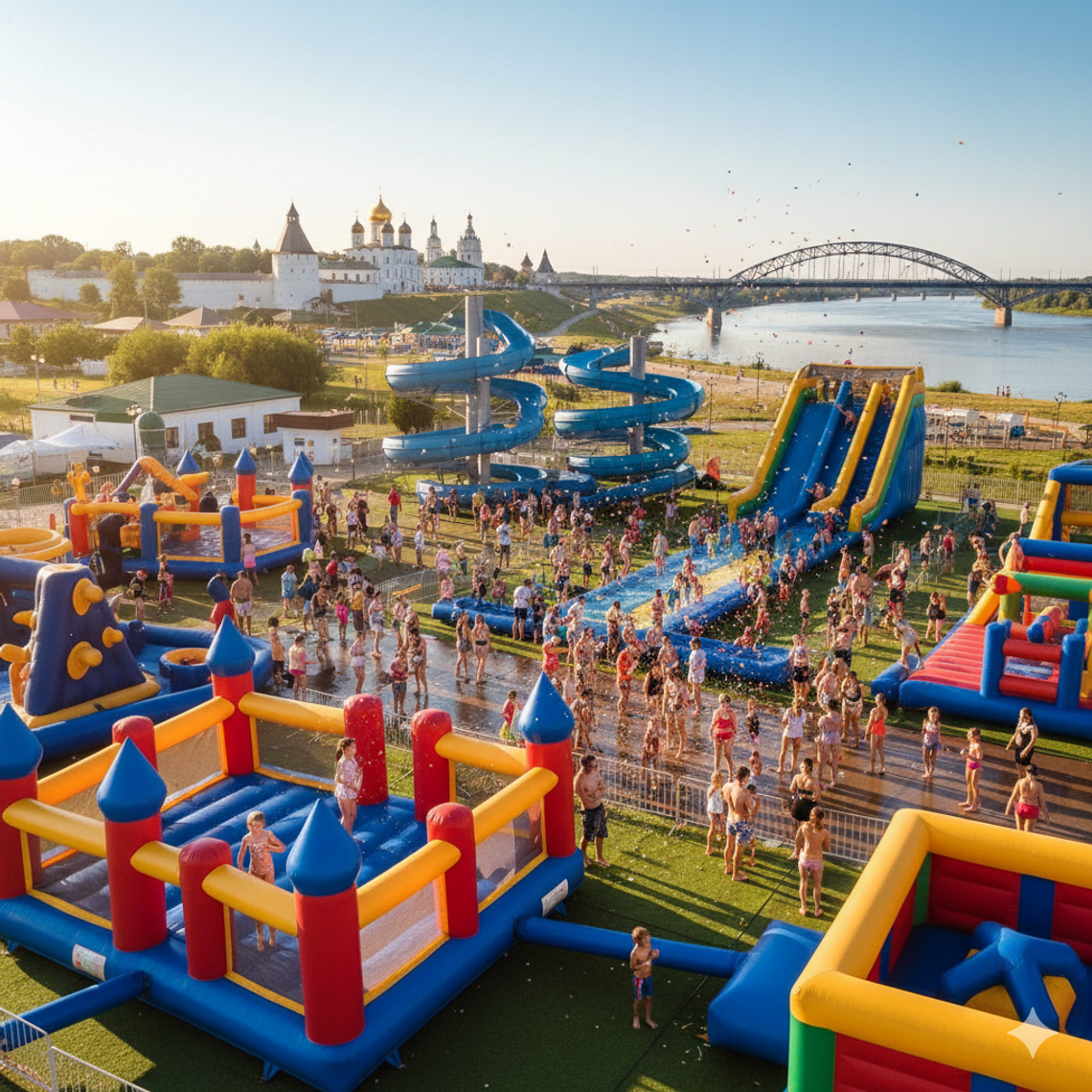 Надувной батут купить в Муроме — БатутМастер 🎉