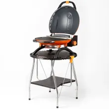 Портативный газовый гриль O-Grill 900MT bicolor black-green + адаптер А, 1 горелка