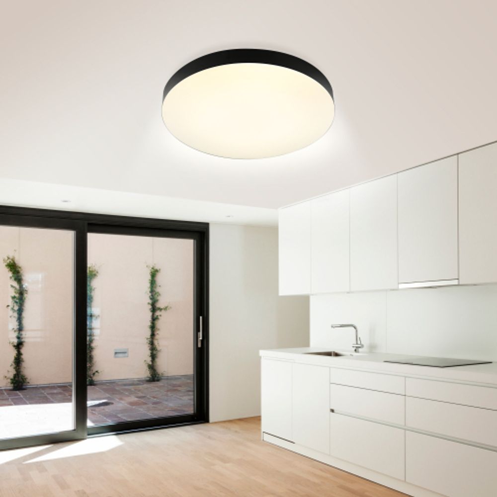 Светильник потолочный светодиодный ЭРА Классик с ДУ Relict 48 Pult SPB-6-60-RC BK 60W 3000-6500K Черный | Светильники SPB-6 с ДУ