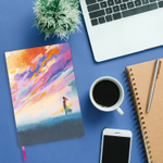 Блокнот А5 (143x210 мм) BRAUBERG VISTA "Color clouds" под кожу гибкий 80 л. (2 штуки в упаковке)