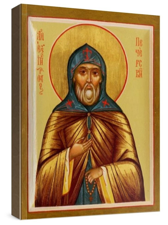 Алексий Печерский (рукописная икона)