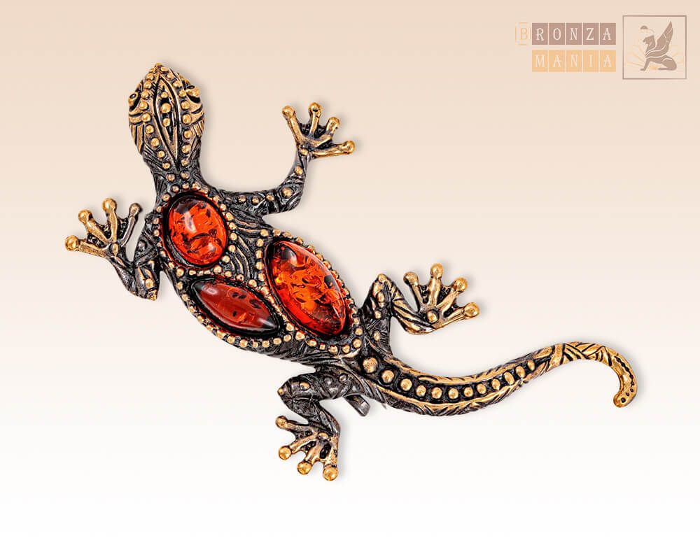 брошь Ящерица