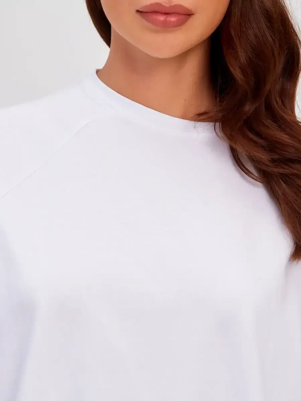 Туника оверсайз ассиметричная белый