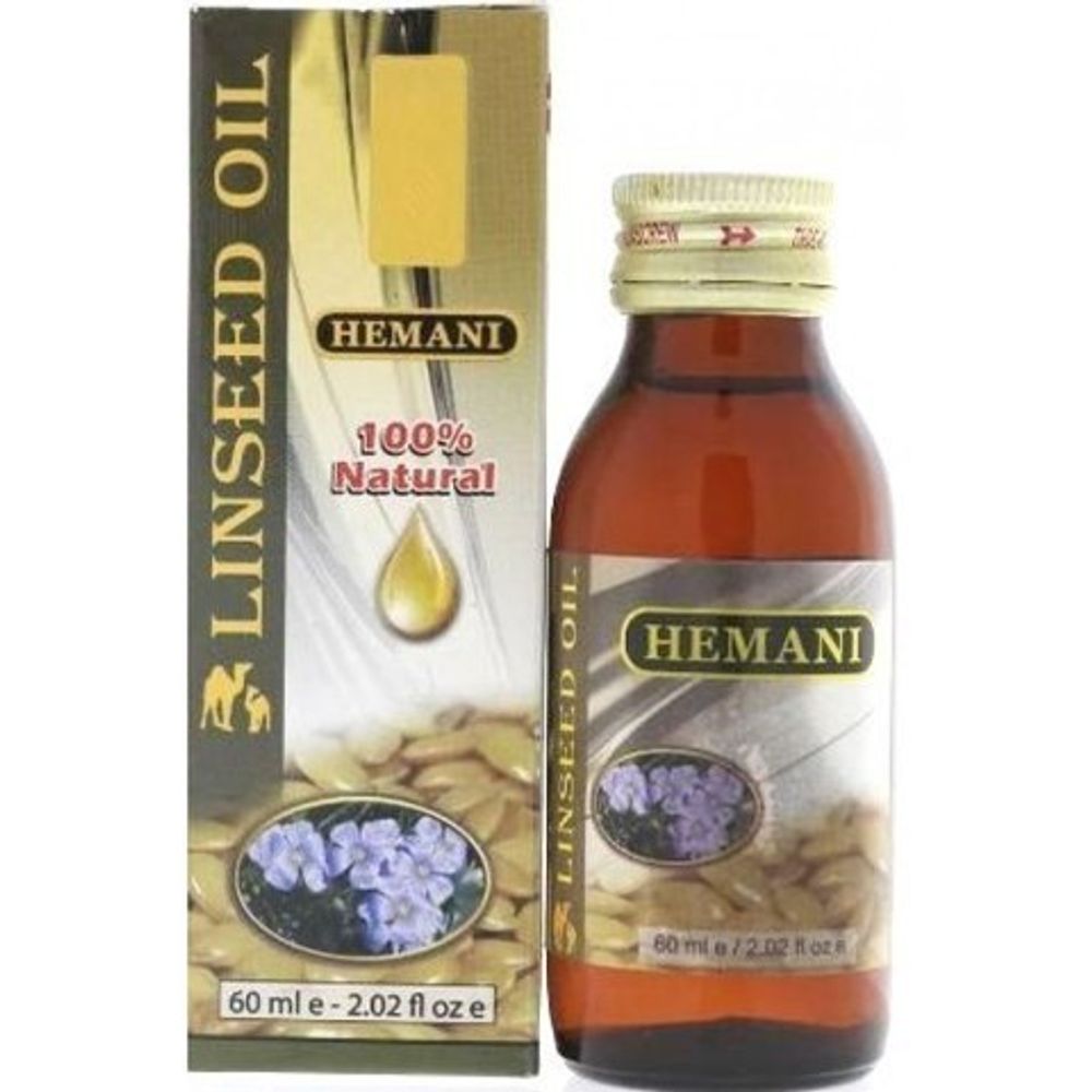 Масло семян Льна Hemani Linseed oil (Омега-3) 60 мл