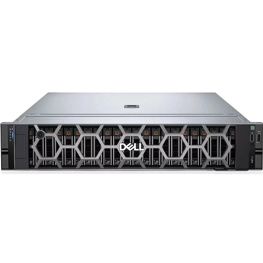 Сервер Dell PowerEdge R760 (16x2.5 SAS/SATA Drives) / 2*Gold 6444Y 3.6G, 16C / 8*32Gb DDR5 RDIMM 4800Mhz / PERC H755 / iDRAC Enterprise / 2*480GB SSD SATA Mix Use 6Gbps 512 / 8*960GB SSD SATA Mix Use 6Gbps 512 / 6*2.4TB SAS