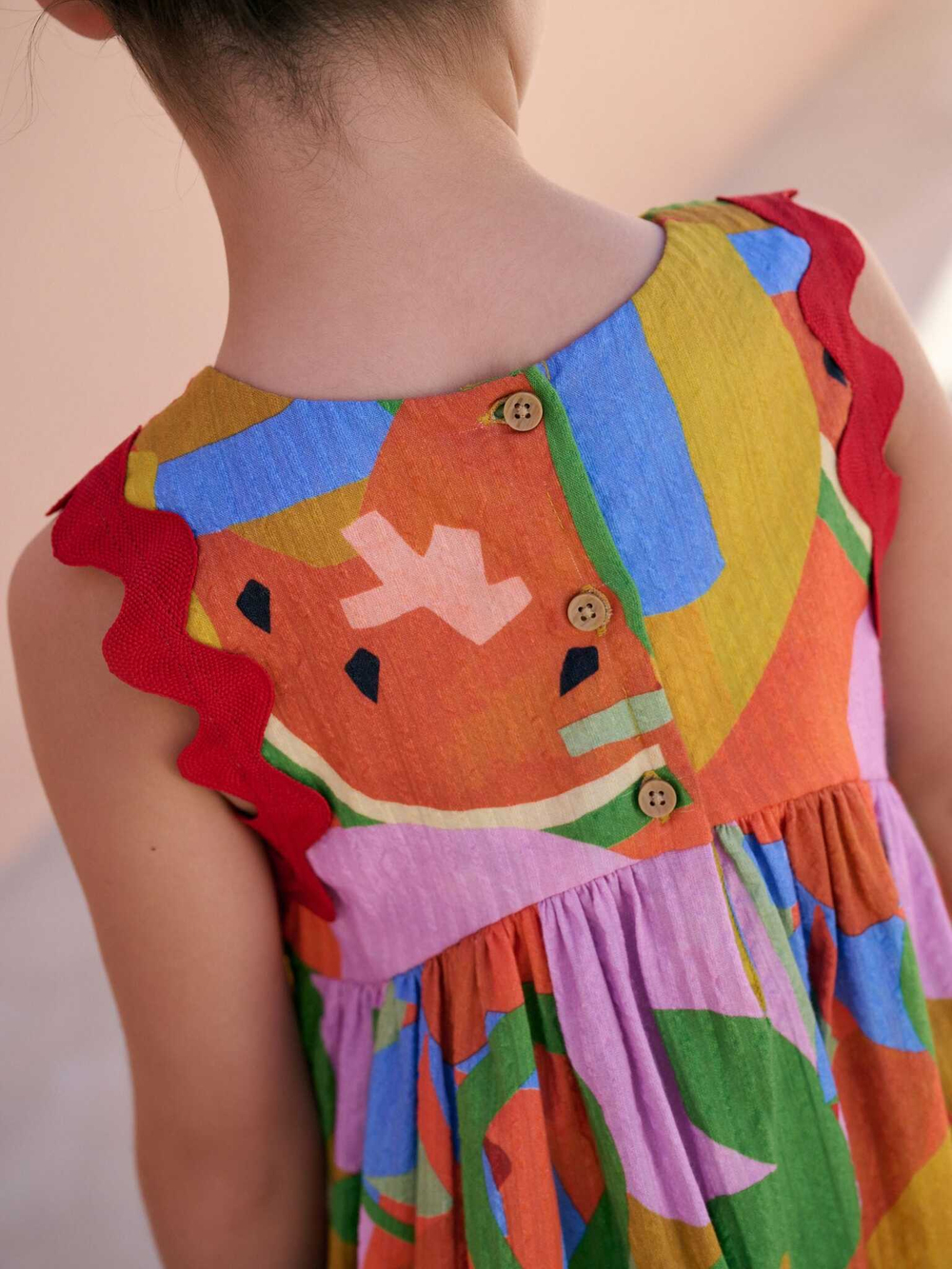 Сарафан для девочки Next AC6-222, Оранжевый, Розовый