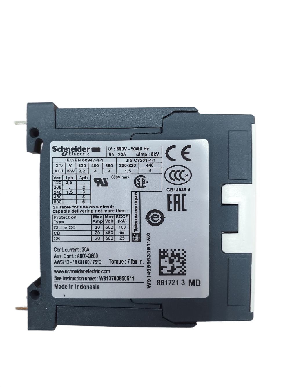 Контактор  LP1-K090085MD Schneider Electric