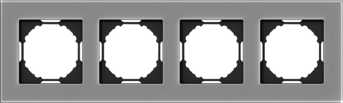 Рамка 4-я, Natural дымчатое стекло, серия A07