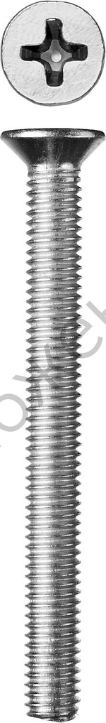 ЗУБР DIN 965, M6 x 60 мм, кл. пр. 4.8, винт с потайной головкой, цинк, 5 кг (303110-06-060)
