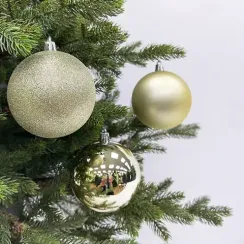 Набор пластиковых шаров Рокси 80 мм., 25 шт., шампань, House of seasons (84710)