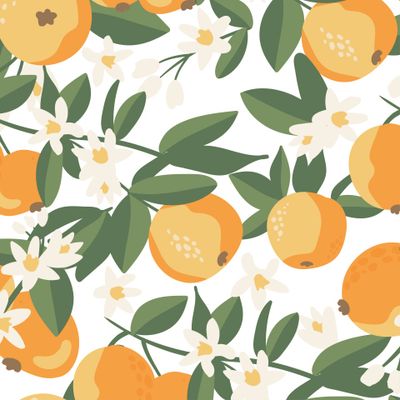 Цветущий апельсин