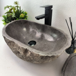 Раковина из речного камня RS63618 (55*33*15) 0122